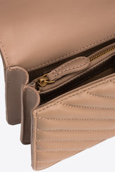Small shoulder bag Love Bag One Chevron - Beige | Pinko