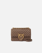Small shoulder bag Love Bag One Chevron - Beige | Pinko