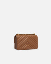 Small shoulder bag Love Bag One Chevron - Brown | Pinko