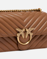 Small shoulder bag Love Bag One Chevron - Brown | Pinko