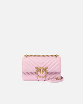 Kleine Umhängetasche Love Bag One Chevron - Hellrosa | Pinko