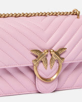Kleine Umhängetasche Love Bag One Chevron - Hellrosa | Pinko