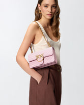 Kleine Umhängetasche Love Bag One Chevron - Hellrosa | Pinko