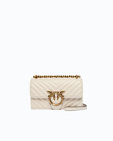 Kleine Umhängetasche Love Bag One Chevron - Weiß | Pinko