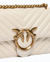 Kleine Umhängetasche Love Bag One Chevron - Weiß | Pinko