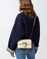 Kleine Umhängetasche Love Bag One Chevron - Weiß | Pinko