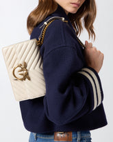Small shoulder bag Love Bag One Chevron - White | Pinko