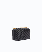 Kleine Umhängetasche Love Bag One Chevron - Schwarz | Pinko