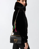 Kleine Umhängetasche Love Bag One Chevron - Schwarz | Pinko