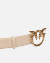 Breiter Ledergürtel Love Birds 4cm - | Pinko