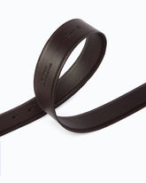 4 cm breiter Ledergürtel mit Love Birds-Schnalle - Braun | Pinko