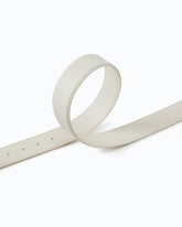Love Birds high leather belt 4cm - White | Pinko