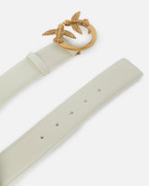 Breiter Ledergürtel Love Birds 4cm - | Pinko