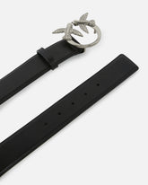 Love Birds high leather belt 4cm - | Pinko