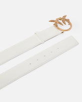 Ledergürtel mit Schnalle Love Birds 4 cm - | Pinko