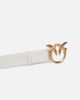Ledergürtel mit Schnalle Love Birds 4 cm - | Pinko