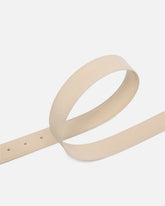 Love Birds leather belt 3cm - Beige | Pinko
