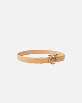 Love Birds leather belt 3cm - | Pinko