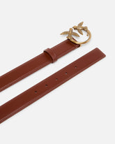 Gürtel Love Birds aus Leder 3cm - Hellbraun | Pinko