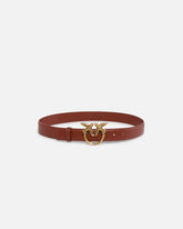 Love Birds leather belt 3cm - | Pinko