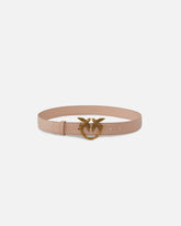 Love Birds leather belt 3cm - Pink | Pinko