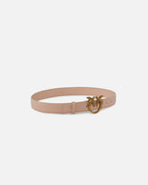 Love Birds leather belt 3cm - Pink | Pinko