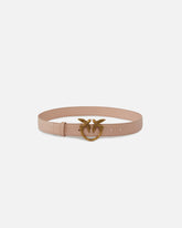 Love Birds leather belt 3cm - | Pinko