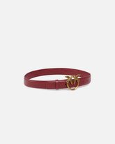 Love Birds leather belt 3cm - Red | Pinko