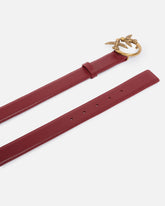 Love Birds leather belt 3cm - | Pinko