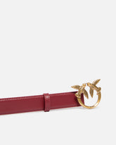 Love Birds leather belt 3cm - Red | Pinko