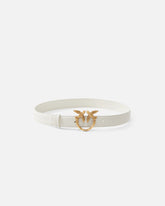 Love Birds leather belt 3cm - | Pinko