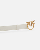 Love Birds leather belt 3cm - | Pinko