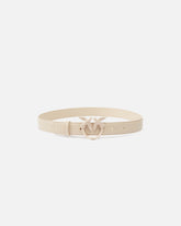 Belt with colored buckle 3cm - Beige | Pinko