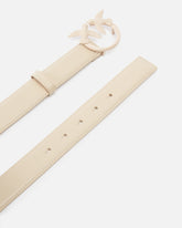 Belt with colored buckle 3cm - Beige | Pinko