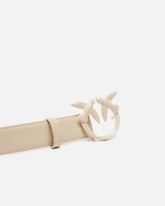 Belt with colored buckle 3cm - Beige | Pinko