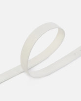 Belt with colored buckle 3cm - White | Pinko