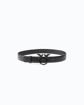 Belt with colored buckle 3cm - Black | Pinko