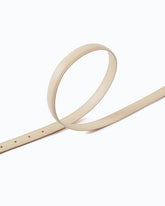 Love Birds thin leather belt 2cm - Beige | Pinko