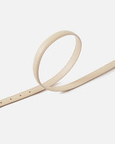 Love Birds thin leather belt 2cm - Beige | Pinko