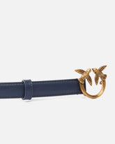 Love Birds thin leather belt 2cm - | Pinko