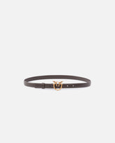 Love Birds thin leather belt 2cm - | Pinko