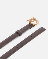 Love Birds thin leather belt 2cm - | Pinko