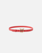 Schmaler Gürtel Love Birds aus Leder 2cm - | Pinko