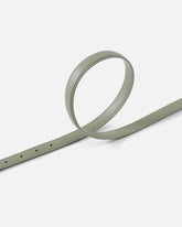 Love Birds thin leather belt 2cm - Green | Pinko