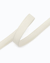 Love Birds thin leather belt 2cm - White | Pinko