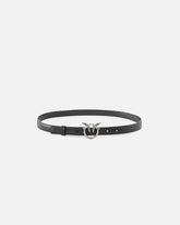 Love Birds thin leather belt 2cm - | Pinko