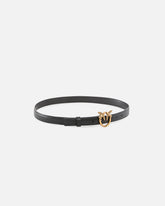 Love Birds thin leather belt 2cm - | Pinko