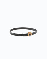 Love Birds thin leather belt 2cm - | Pinko