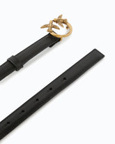 Love Birds thin leather belt 2cm - | Pinko