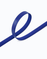 Suede belt with Love Birds buckle, 2 cm - Dark Blue | Pinko